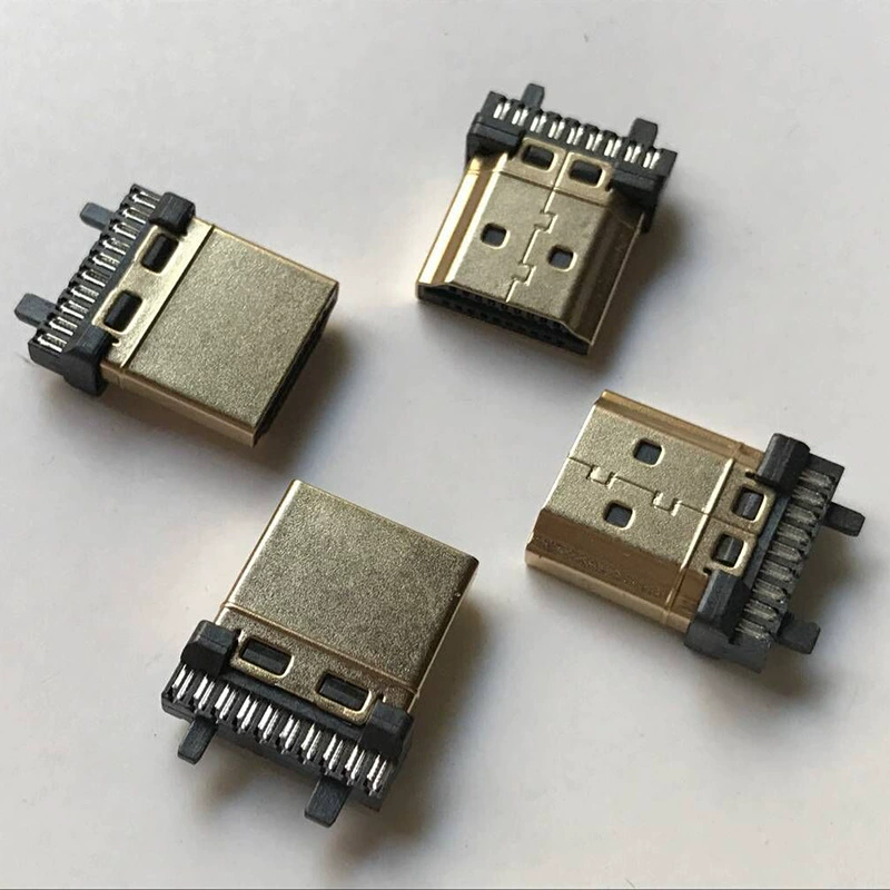 Factory direct selling HDMI header connector data cable HDMI Typea charging plug welding line