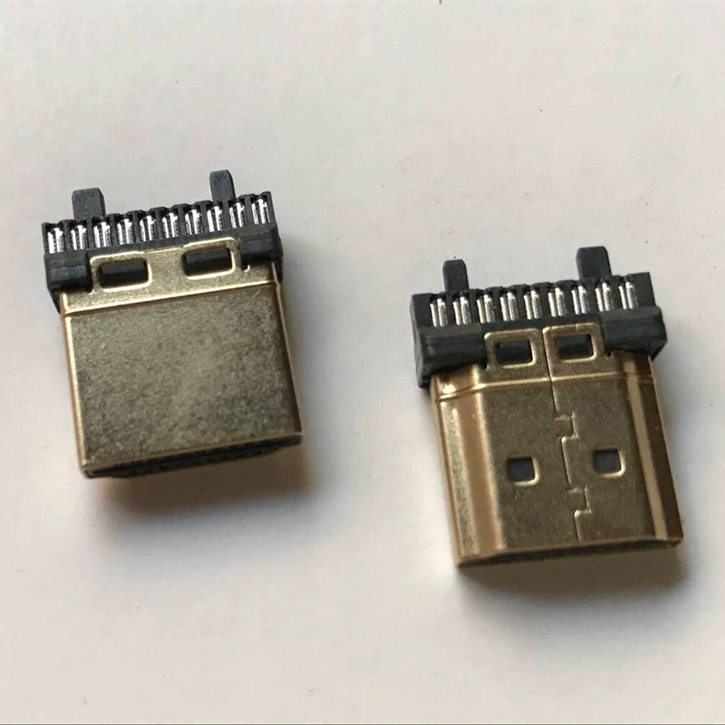 Factory direct selling HDMI header connector data cable HDMI Typea charging plug welding line