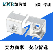PCB焊接螺母端子 M8大电流压铆接线柱 六脚接线座  电源导电端子
