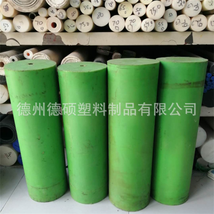 含油绿色PA66棒材纯新料含油pa66尼龙棒耐磨PA6G尼龙棒