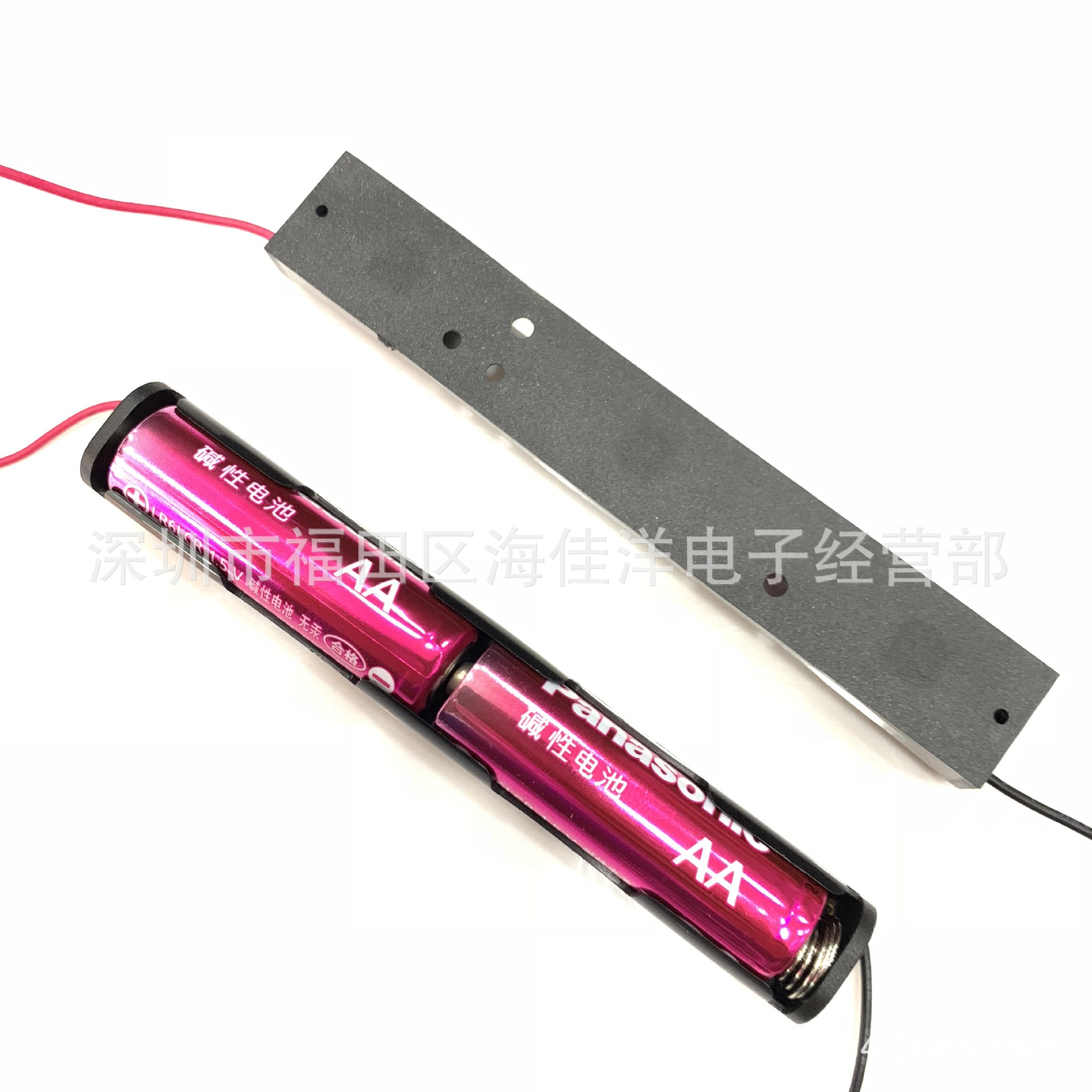 厂家直销 5号2节条形电池盒 3V 五号二节棒形电池盒 AAX2条形盒