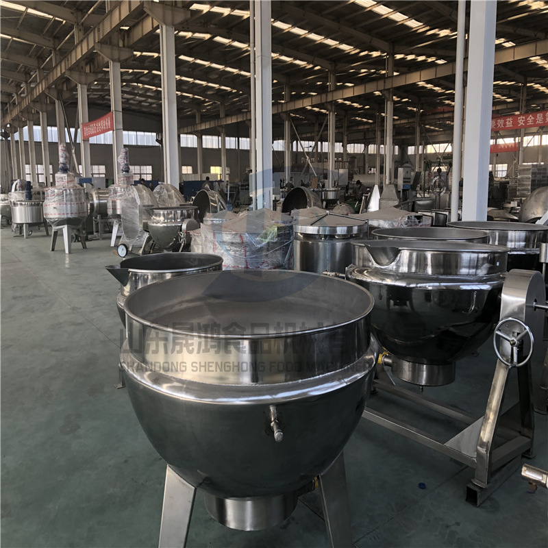 火锅料夹层锅 电加热牛肉辣椒酱炒锅夹层锅加工食品设备