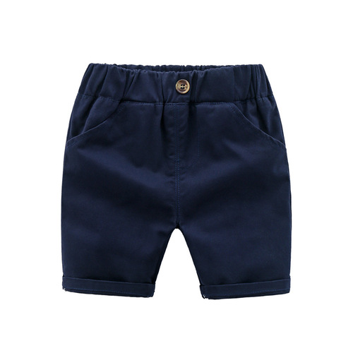 Temperament new children's fashionable mid-pants, spring children's handsome cotton three-quarter pants, comfortable and casual children's mid-pants