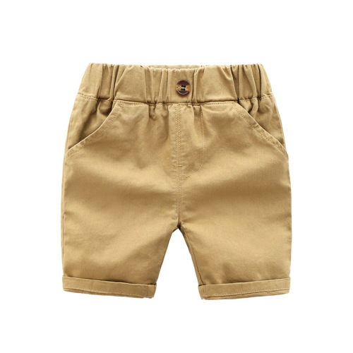 Temperament new children's fashionable mid-pants, spring children's handsome cotton three-quarter pants, comfortable and casual children's mid-pants