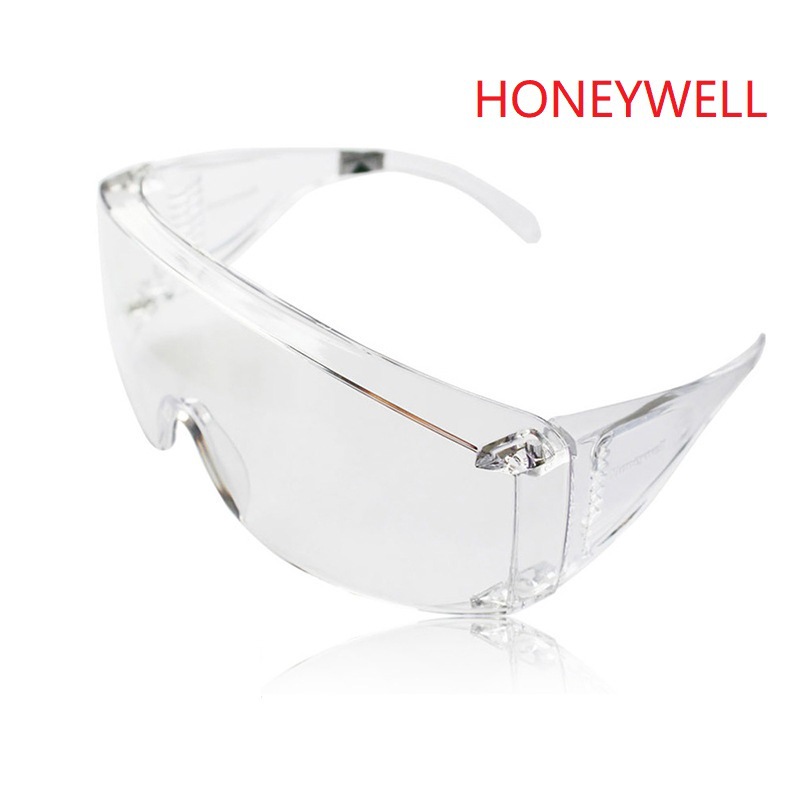 霍尼韦尔100002防护眼镜防尘防冲击防雾实验室骑行访客护目镜