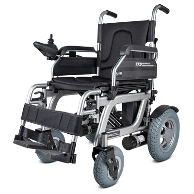 Xinkangda Electric Wheelchair Folding Lightweight Wheelchair Electric Automatic Scuba Travel Portable for the Elderly