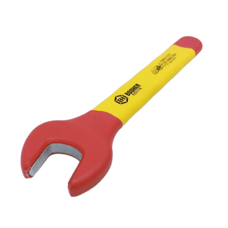 Booher детский инструмент двухцветный изолированный VDE ключ с открытым концом изолированный инструмент гаечный ключ 6 мм-32 мм 0221106
