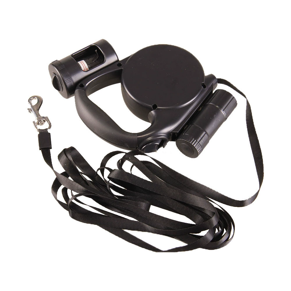 Pet Dog LED многофункциональный автоматический выдвижной трос с фонариком 8 метров для средних и крупных собак длиной 4,5 метра