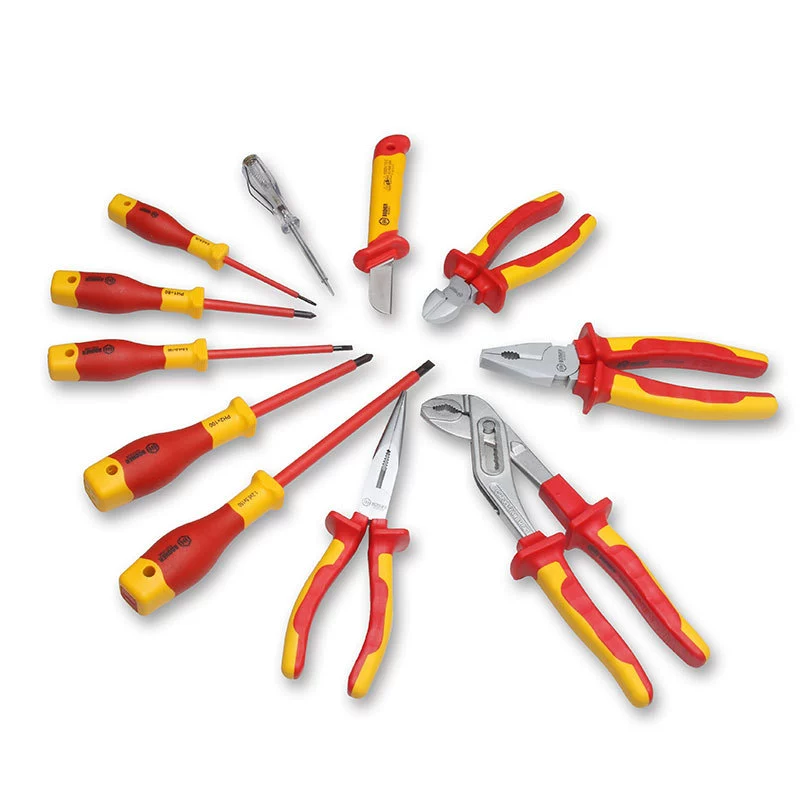 Инструменты Booher Baohe, 11 предметов, изолированные электрические инструменты VDE, подходят для высоковольтных инструментов 0200102