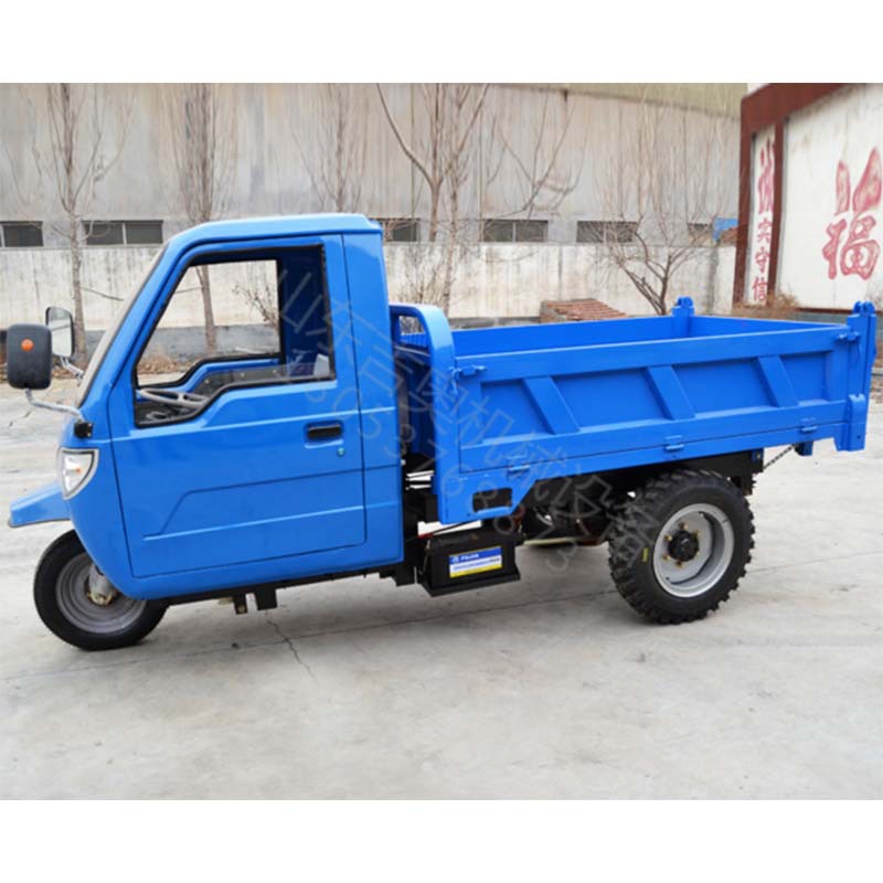 柴油三轮车 电启动农用三马子 工程工地液压自卸运料车