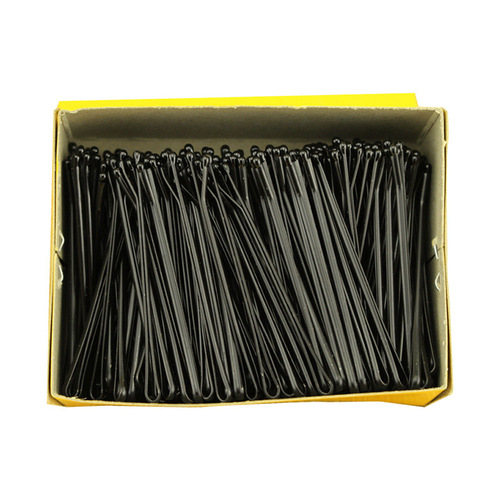 Black one-word clip card clip photo studio bride bun hairstyle hair clip box round head small black clip steel wire hair clip