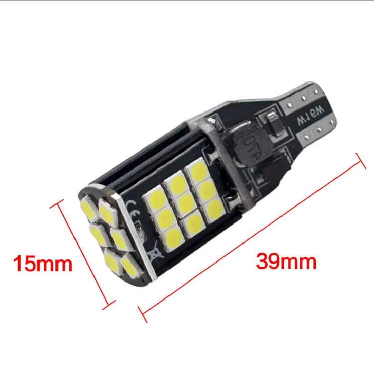 Авто LED декодирование сверхяркий светодиод заднего хода T15 1156 T20 3030 24smd хулиганская лампа
