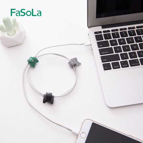 FaSoLa家用正反两用魔术贴理线带高强度尼龙桌面数据线电线绑线带