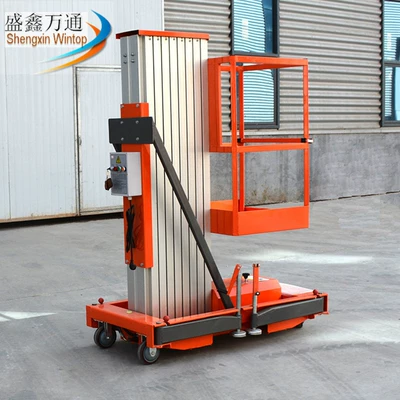 6 meters 8 meters aerial work vehicle mobile lift small electric hydraulic lift aluminum alloy lifting platform