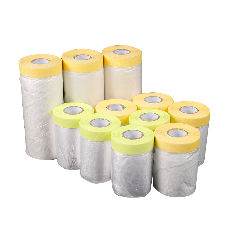 Suministro directo de fábrica de alta adhesivo decoración de muebles película de enmascaramiento película protectora de pulverización de pintura película protectora transparente PE película de enmascaramiento película protectora