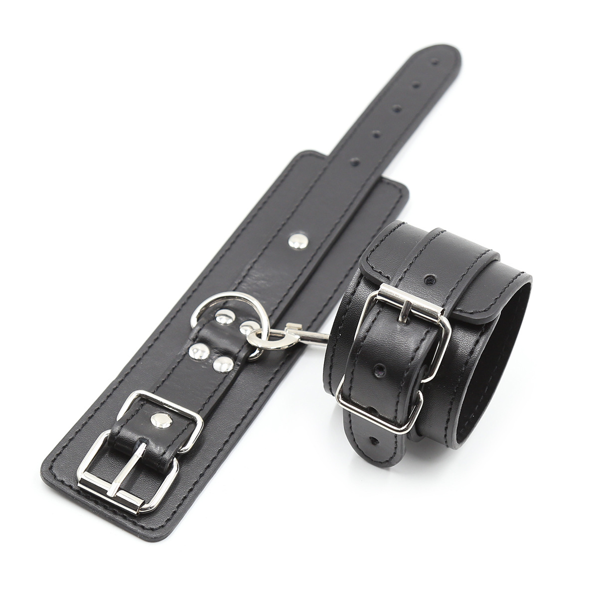 Fabricante SM que suministra directamente juguetes sexuales, esposas y grilletes de cuero de cinco puntas, juguetes alternativos, ataduras para manos y pies, accesorios para escenarios, comercio exterior.