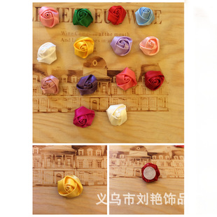 Hot 2.5CM Bud Three-dimensional Handmade Rose Bud DIY Hand-held Flower Wedding Unicorn Hairband Headwear Small Flower