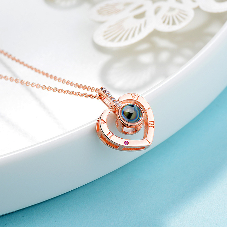 Necklace heart shaped for St. Valentine's Day