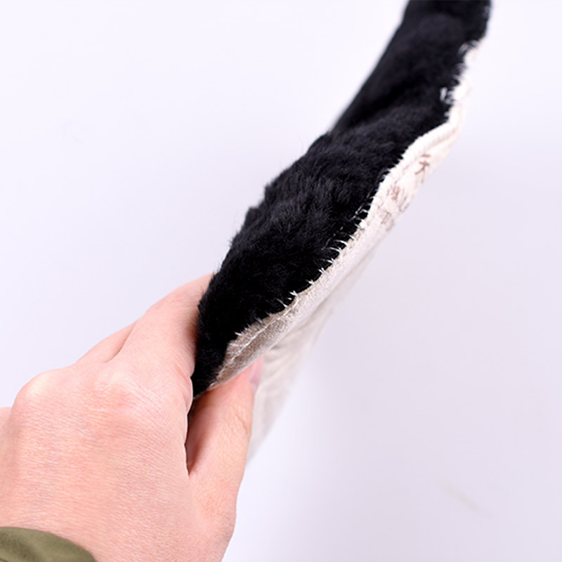 En stock venta al por mayor de lana pura cuero limpieza cuidado zapatos zapato paño de limpieza limpiador de zapatos guantes de eliminación de polvo guantes de pulido