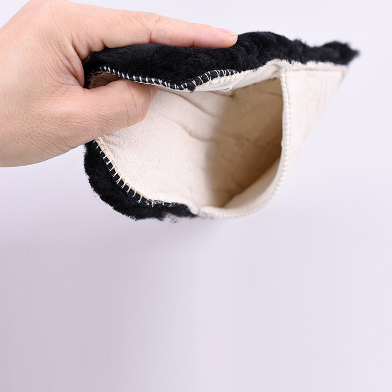 En stock venta al por mayor de lana pura cuero limpieza cuidado zapatos zapato paño de limpieza limpiador de zapatos guantes de eliminación de polvo guantes de pulido