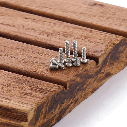 PB nickel-plated cross pan head flat tail self-tapping screws round head small screws flat tail screws M1.2/M1.4/M1.6