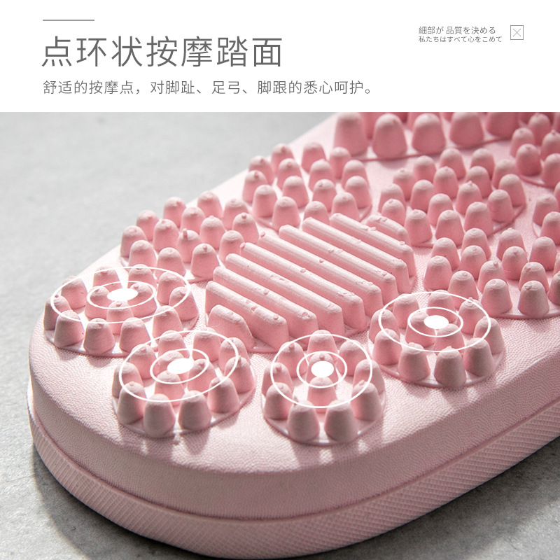 Pantuflas para mujer, para uso interior en verano, sandalias de masaje para pies antideslizantes para parejas, pantuflas transpirables antideslizantes para hombre.