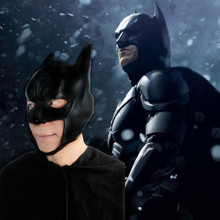 新蝙蝠侠半脸乳胶蝙蝠侠面具电影角色扮演游戏面具黑暗骑士面具