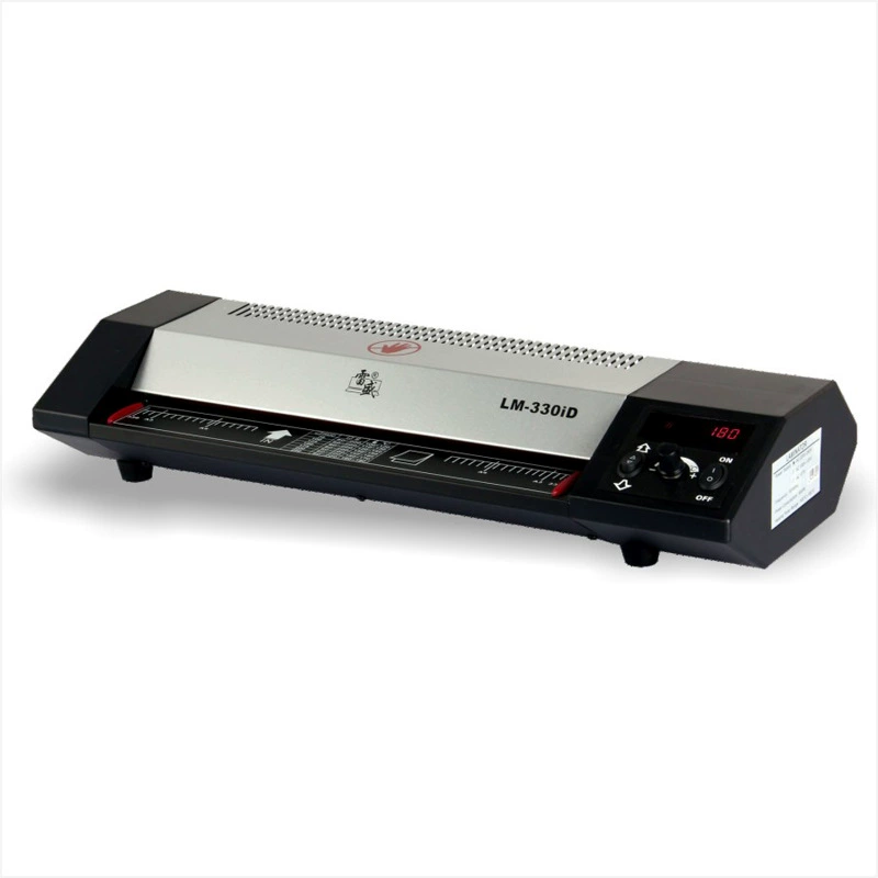 Leisheng LM-330ID A3 iron shell crowded machine commercial plastic sealing machine over rubber, cold and cold mounting four-axis temperature