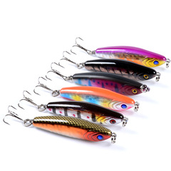 路亞餌沉水型鉛筆魚餌6.4cm/15.6g超遠投塑料硬餌仿生餌假餌批發