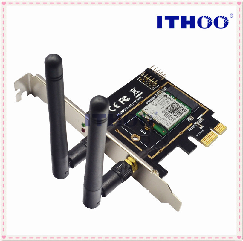 PCI-EתNGFF M.2 WIFI����ģ��ת��KEY-E WIFI������������ת�ӿ�