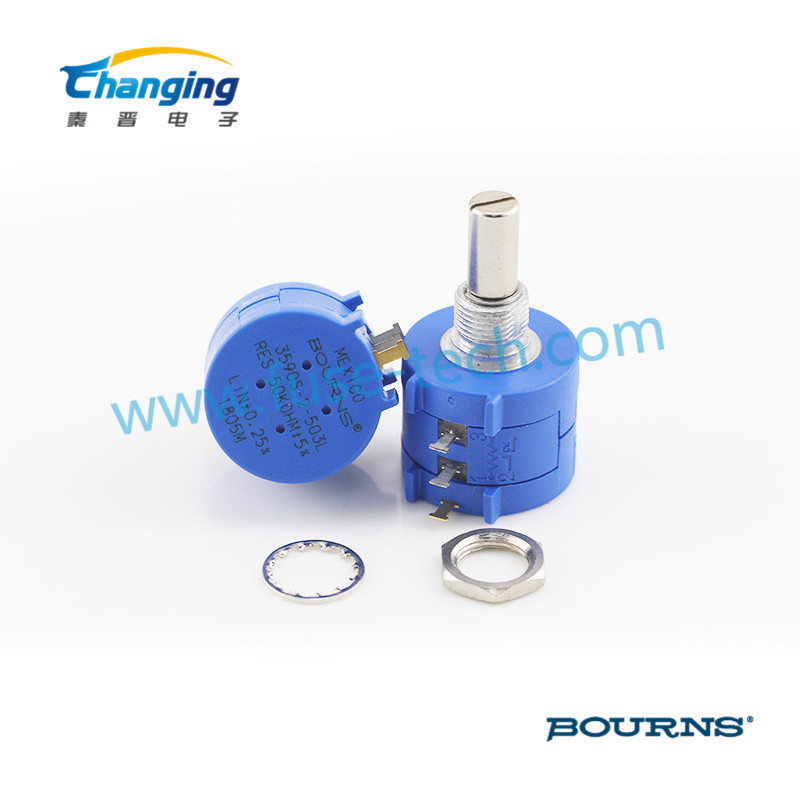 可调电位器3590S-2-503L 50k bourns伯恩斯 多圈线绕电位器