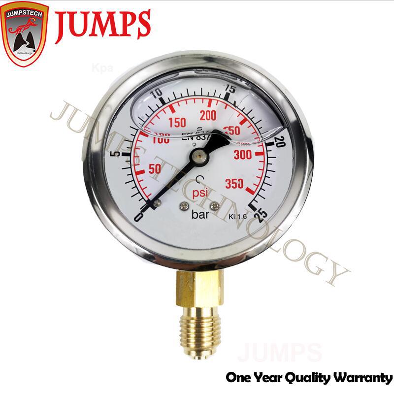 厂家直销2.5英寸耐震压力表充油压力表水压表  不锈钢径向压力表