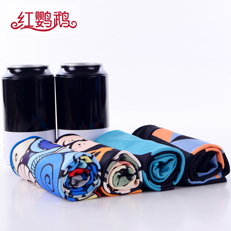 Fast cooling sports double-layer quick dry sweat towel for gym