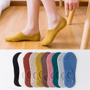Хлопковые летние невидимые нескользящие японские носки, оптовые продажи