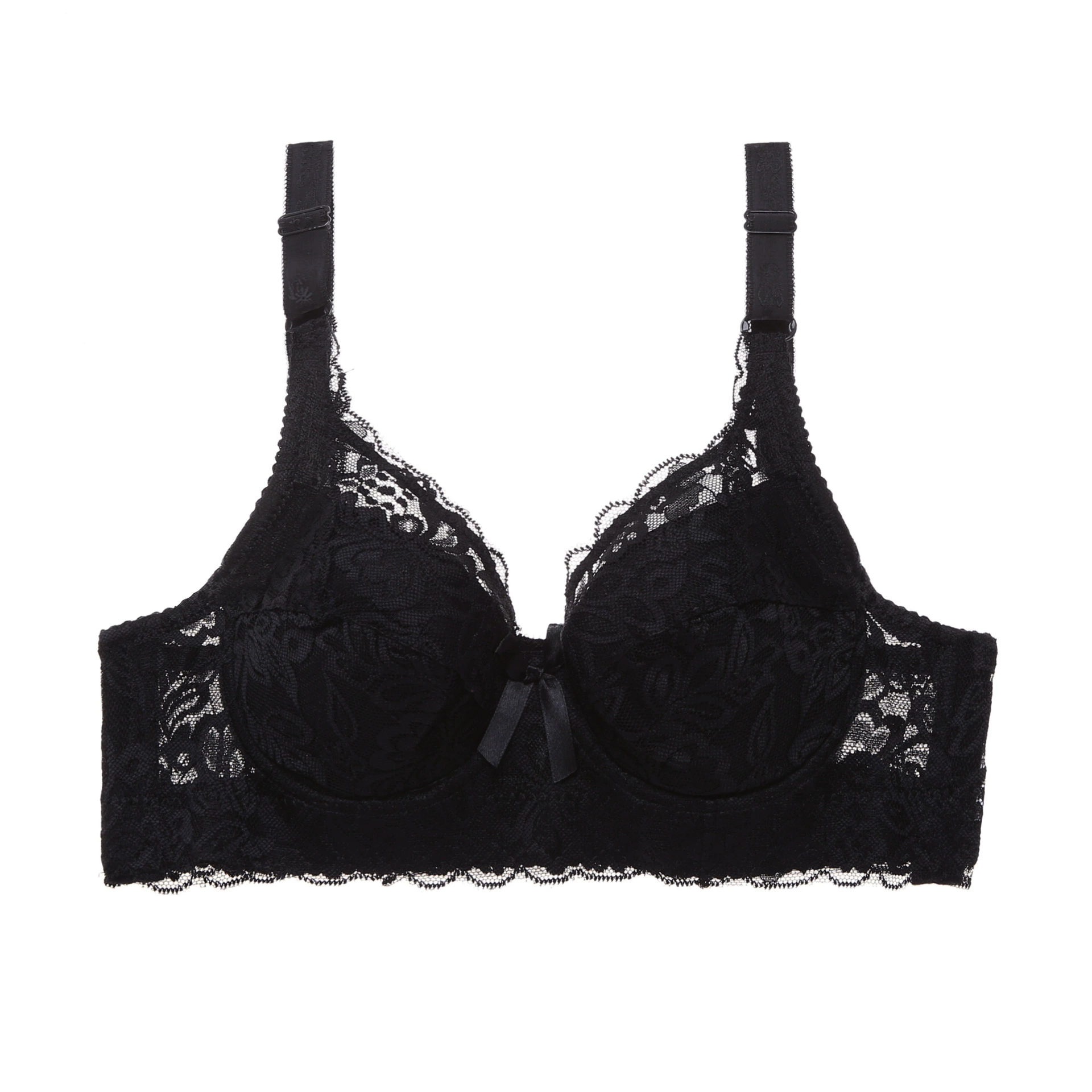 (Cross-border trading), tea cup, lace supporting bra, sexy underwear with steel rings, plus size