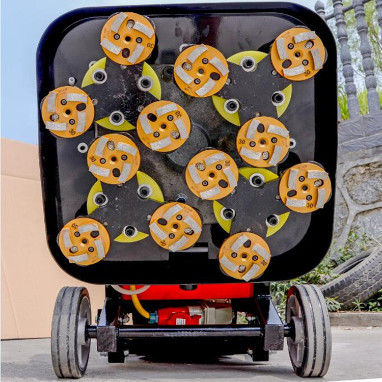 固化地坪抛光机 金刚砂地坪研磨机 12个头研磨机价格