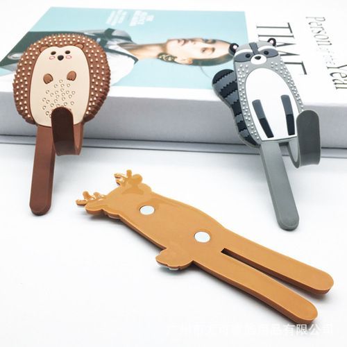 Daily Home Cute Nordic Animal Magnetic Refrigerator Magnet Hook Nail-free Decorative Home Small Objects Hook