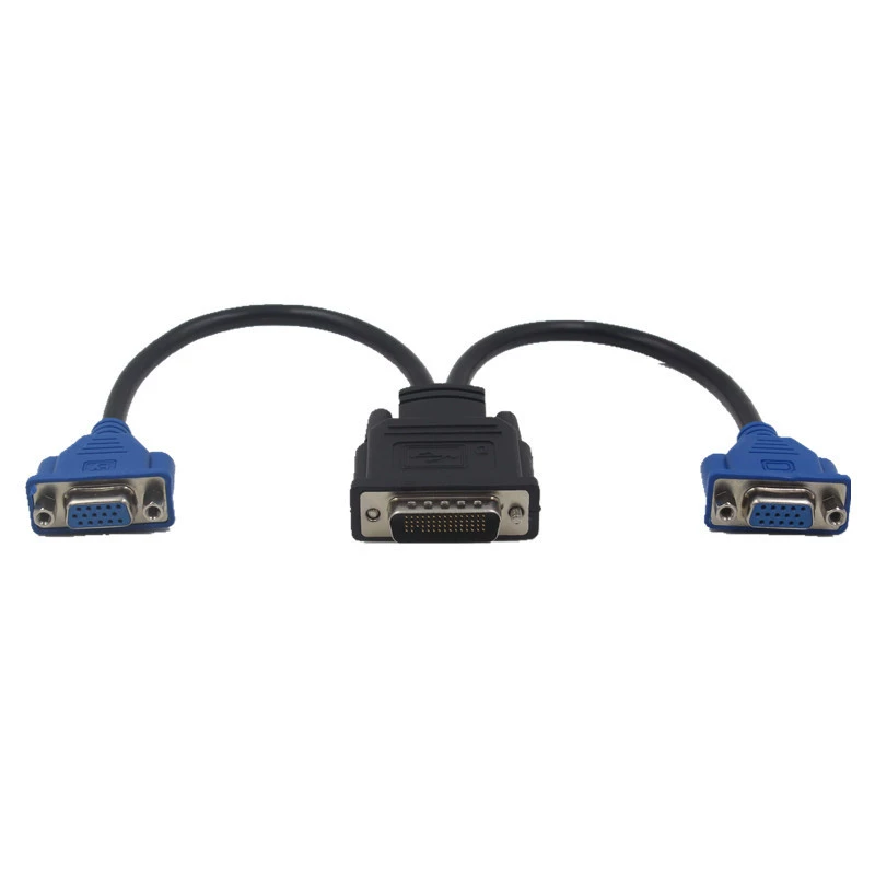 DMS59 нитевой двойной VGA ротор графическая карта DVI 1.2 двойной дисплей головной вращающийся кабель