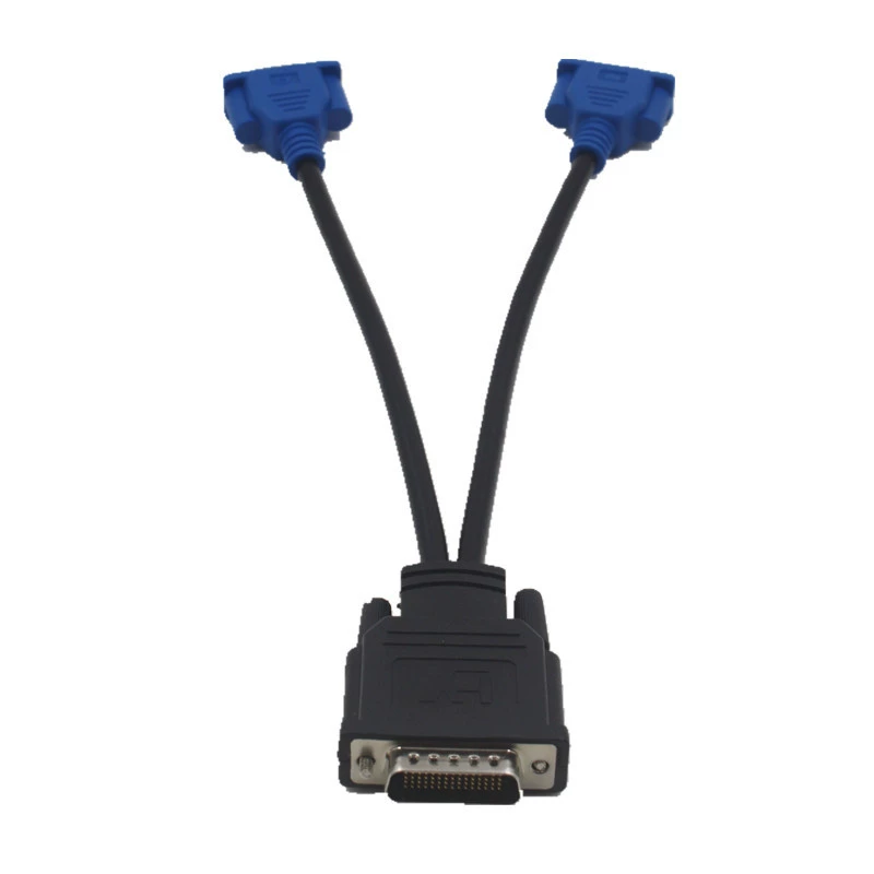 DMS59 нитевой двойной VGA ротор графическая карта DVI 1.2 двойной дисплей головной вращающийся кабель