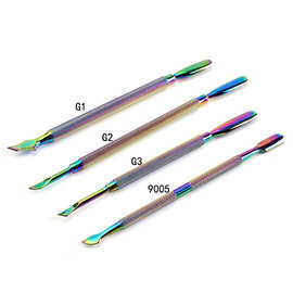 厂家直销双头不锈钢甲片死皮推修甲工具美甲用品指甲批发死皮清理