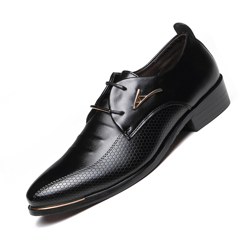 A generation of men's plus size pointed business dress shoes wedding shoes fashion temperament men's shoes
