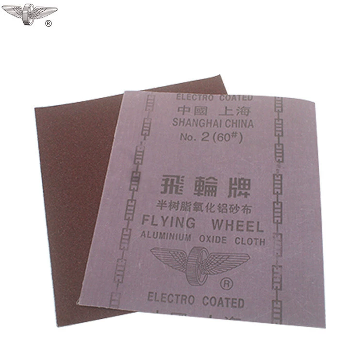 Абразивная ткань марки маховика Shanghai 2 # красный песок 60 # железная абразивная ткань для статической посадки песка полуполимерная абразивная ткань из глинозема