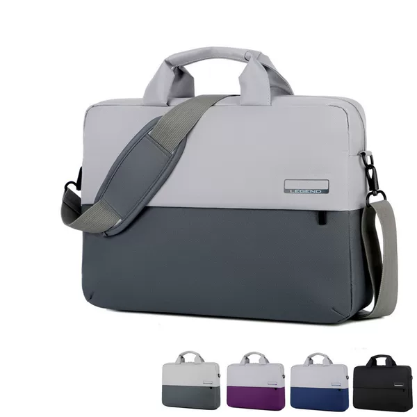 Migaley Business Laptop Bag Apple Lenovo Men's and Women's Portable Cross-Body Bag Color Matching Briefcase