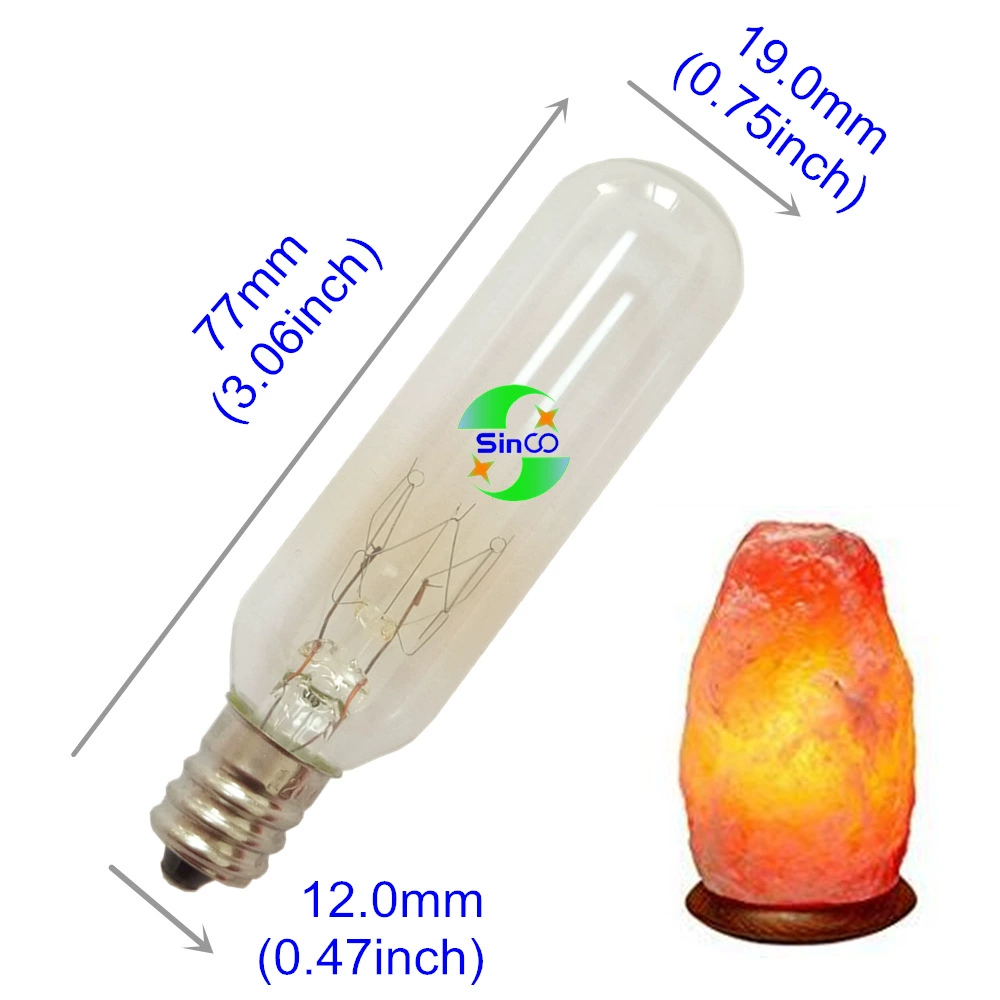 T 6 110 V120V15W E12 Американская стандартная соляная лампа с регулируемой яркостью
