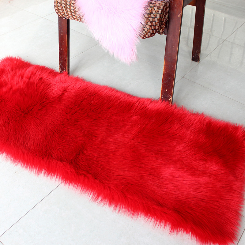 Amazon lana-como alfombra felpa color sólido nórdico alfombra cojín hogar sala de estar dormitorio manta