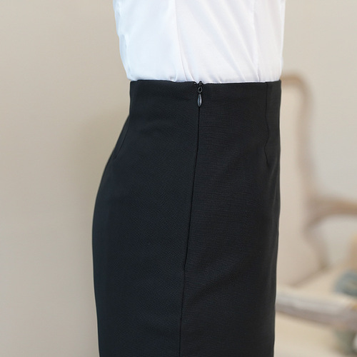 Professional semi-slip dress work pants for women 2025 one-piece short skirt slimming black bustier summer work pants dress