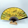 Factory Source 10 -inch Folding Silk Fan Men's Folding Fan Fan Fan Fan Style Full Bamboo Silk Fan Gift Wholesale