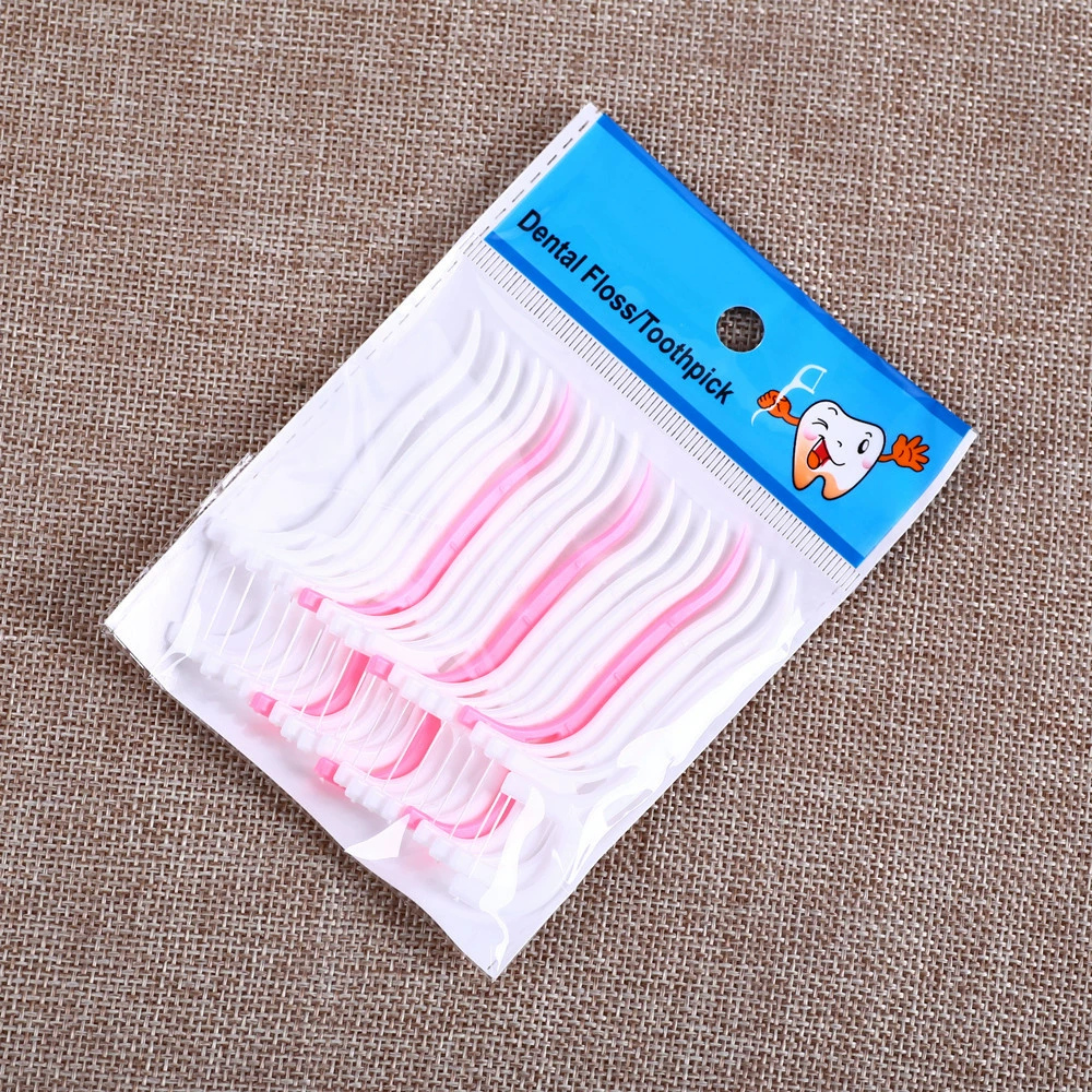 Прямые продажи с фабрики 20 шт. в мешках зубочистка нить палочка для ухода за полостью рта доступная упаковка зубочистка