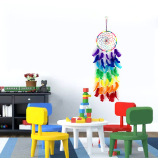 Cross-border Dream Catcher Seven-color Dream Catcher Bohemian Dream Catcher Nordic Wedding Dream Catcher Magic Color Dream Catcher