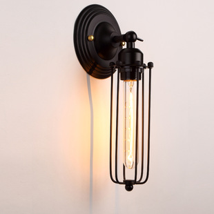 Indoor Lighting Vintage Iron Art Restaurant Average Wall Lamp American Country Style Industrial Style Bedside Lamp Cafe Wall Lamp